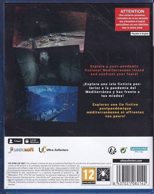 Horror Tales The Wine - PS5 (A-Grade) (Genbrug)